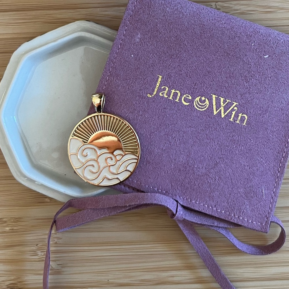 Jane Win | WANDERLUST Original Coin | 14k Gold Plated Silver 🌎 ✨